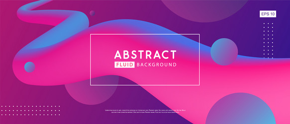 gradient abstract 3d fluid background vector image