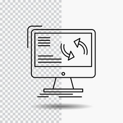synchronization sync information data computer vector image