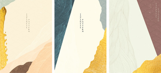 japanese background with line pattern abstract vector image