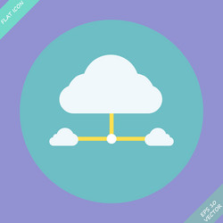Cloud Network Icon Vector Image