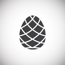 pine cone icon on background for graphic and web vector image