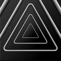 abstract background of black triangles with shadow vector image