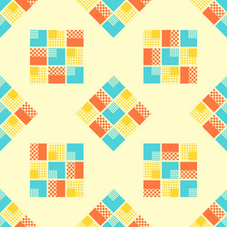 Abstract seamless pattern with geometrical objects vector