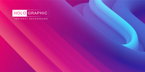 Gradient abstract 3d fluid background vector