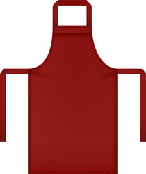 Black apron mockup realistic style Royalty Free Vector Image