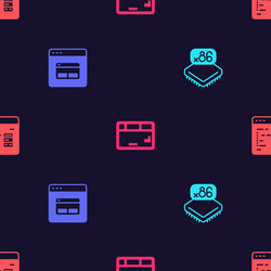 set processor with microcircuits cpu search vector image
