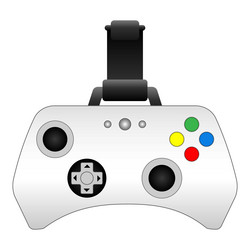 Smartphone joystick icon cartoon gamepad vector