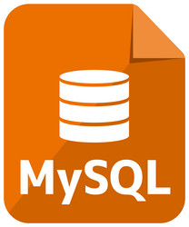 mysql major database format icon color version vector image