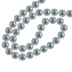 Pearl necklace on a white background vector