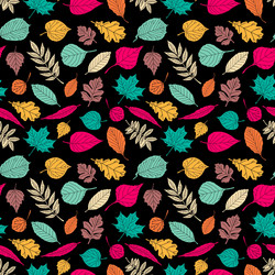 Seamless pattern with leaf abstract texture vector