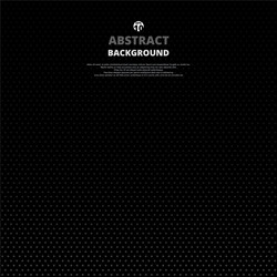 abstract of dot pattern in gradient black vector image