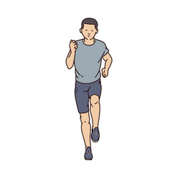 Man Running Front View Vector Images (over 500)