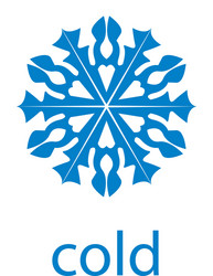 Logo cold Royalty Free Vector Image - VectorStock