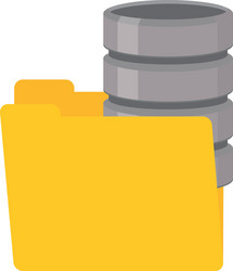 Folder data server computer vector