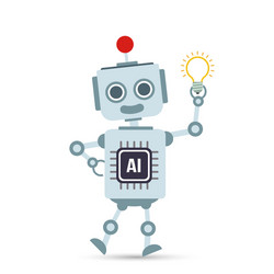 ai artificial intelligence technology robot vector image