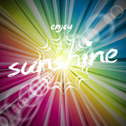 abstract shiny background with sun flare vector