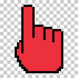 mouse cursor pixel icon web click symbol computer vector image
