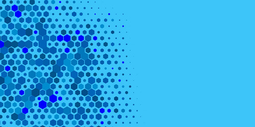 geometric multi size hexagon with color vector