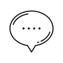 Message dialog doodle speech bubble abstract memo vector