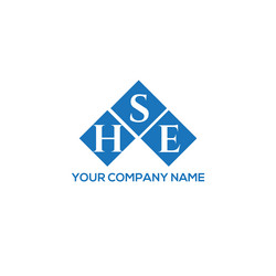 Hse letter logo design on white background Vector Image