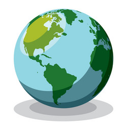 Global Earth Elements Vector Image