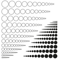 geometric circle pattern abstract dot sequence vector image