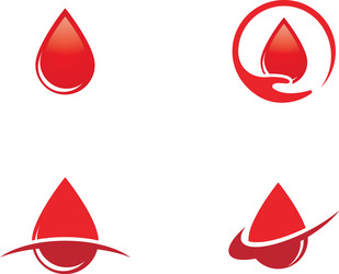 Blood Drop Donor Icon Vector Image