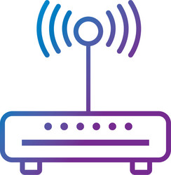 line router wifi connection network technology vector image
