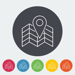 map pointer vector image