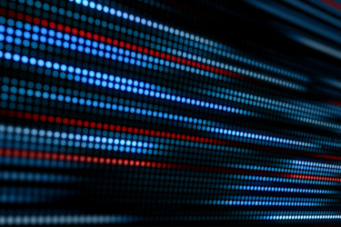 abstract background with glowing dots and lines vector image
