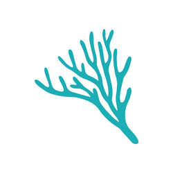 Hard coral seaweed aquatic underwater organism vector