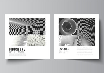minimal layout two square format vector image