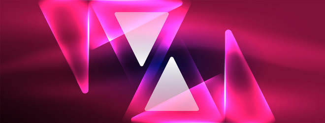 neon lights hacking geometric background virtual vector image