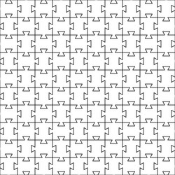 outline jigsaw puzzle for pattern and design vector image