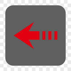 send left rounded square button vector image