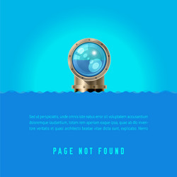 404 page not found design template error vector