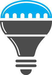 Bulb icon on background for graphic and web design vector