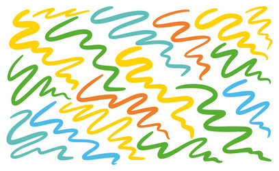 colorful abstract wavy lines pattern background vector image
