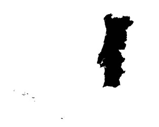 portugal map vector