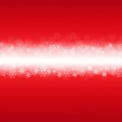 red poster with snowflakes Vector Image
