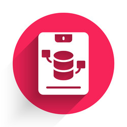 white server data web hosting icon isolated vector image