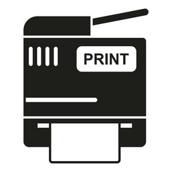 printer print icon simple digital machine vector