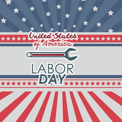 retro labor day design Vector Image