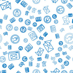 set line website and envelope create vector image