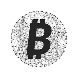 symbol of bitcoin technology vector