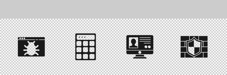 set system bug password protection create vector image