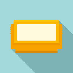 yellow game console icon flat style vector