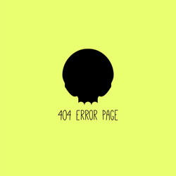 404 page not found design template error vector