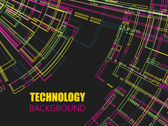 Abstract Technology Network Pattern vector image