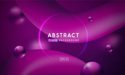gradient abstract 3d fluid background vector image